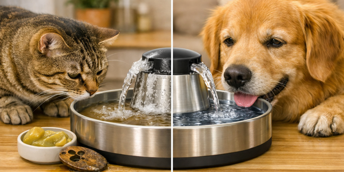 Hard Water Effects on Pet Fountains